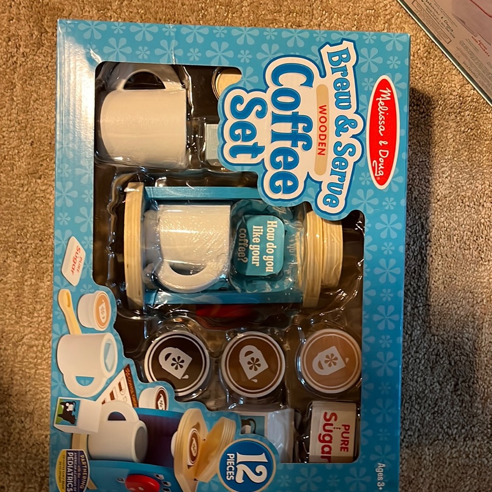 Melissa and Doug Coffee Set brand new never opened